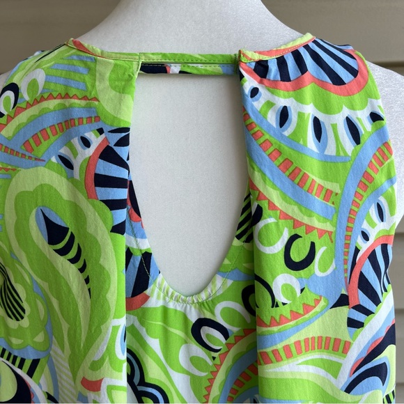 •Crown & Ivy• Mod Print Sleeveless Keyhole Dress - Size Small - Picture 6 of 9